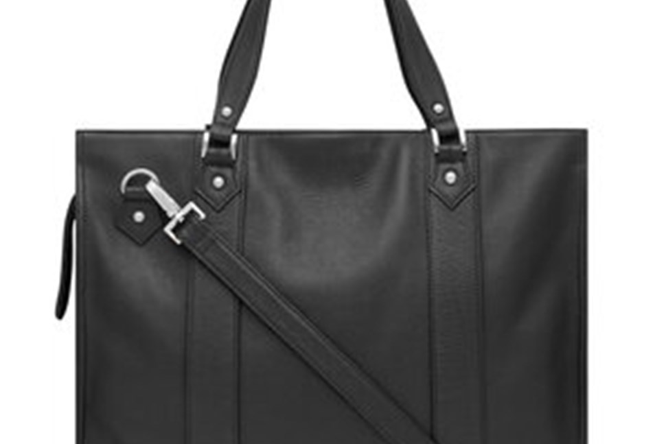 Travel Bag Pebbled Leather Platinum