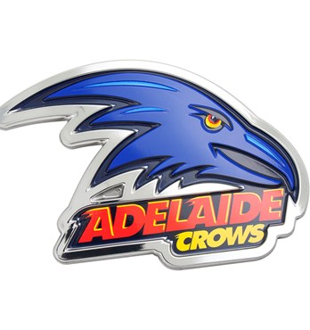 Fan Emblems Adelaide Crows 3D Chrome AFL Supporter Badge Image