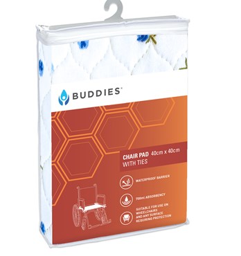 Buddies® - Chair Pad with Ties: 2 sizes:  Image