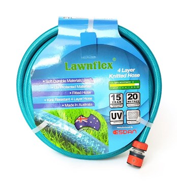 Lawnflex Aqua Blue Anti-kink Knitted Garden Hose Image