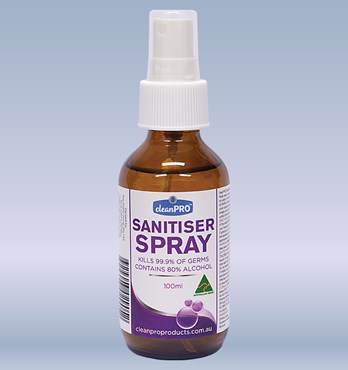 cleanPRO Sanitiser Spray 100ml (80% Alcohol) Image