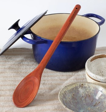 Red Hardwood Kitchen Spoon Image