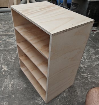 Plywood Adjustable Shelving Unit Image