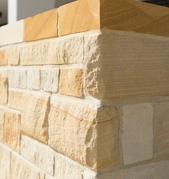 Random Square Set Stone Cladding Image