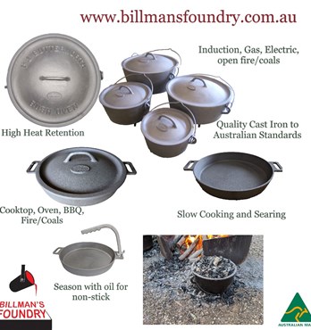 Cookware - Cast Iron Camp Ovens & Skillets Image