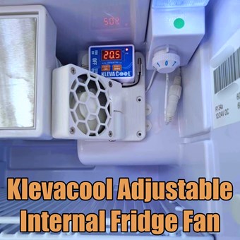 Klevacool™ Compressor internal fridge fan - Adjustable Fan