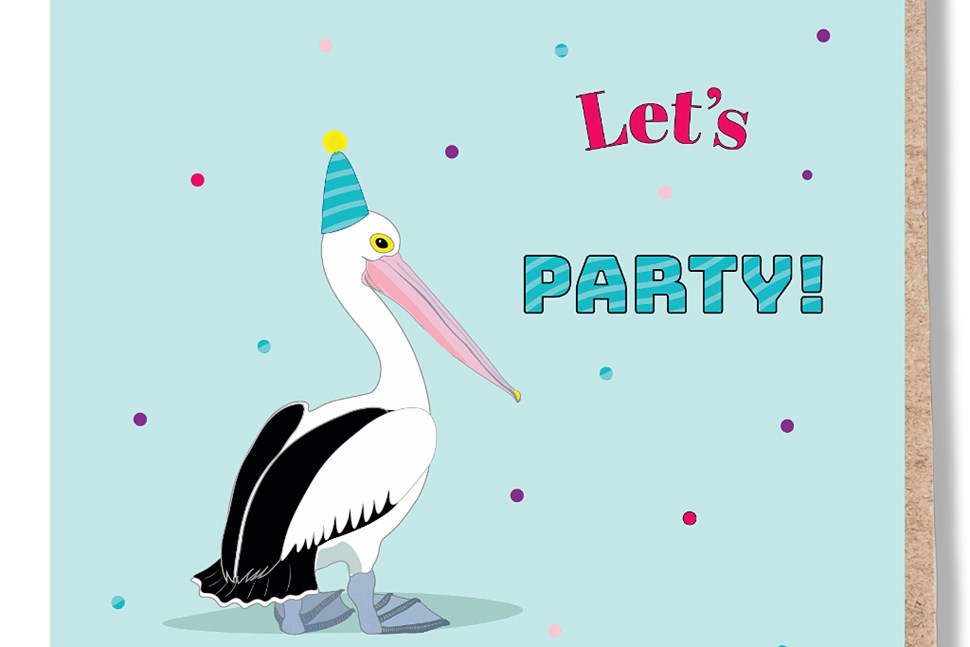 Pelican Party Greeting Card