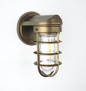 Static Industrial Caged Wall Light Image