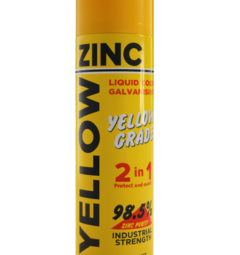 Yellow Zinc Aerosol Image
