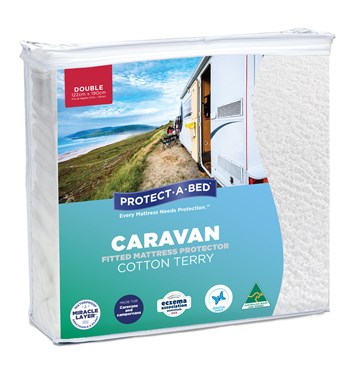 Caravan Cotton Terry Fitted Mattress Protector Image