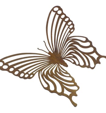 Overwrought Metal Garden Art Butterfly Range  Image