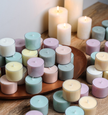 Scented Tealights Large and Small Image