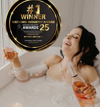 Chameleon Sand Candle Image