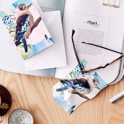 Screen/lens cloths with matching greeting card