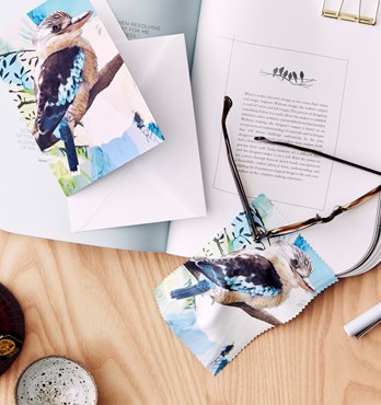 Screen/lens cloths with matching greeting card Image