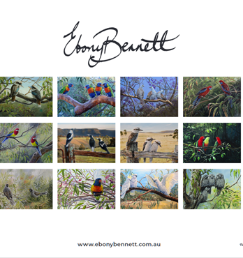 Birds of Australia Fine Art Calendar 2024 Image