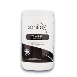 SaniteX Hand Sanitiser - Wipes Cannisters ( 75 Wipes) 