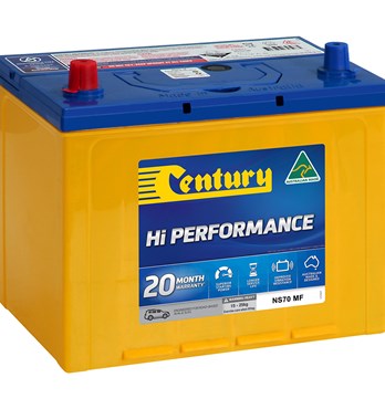 Century Hi Performance 4x4 NS70 MF Battery Image