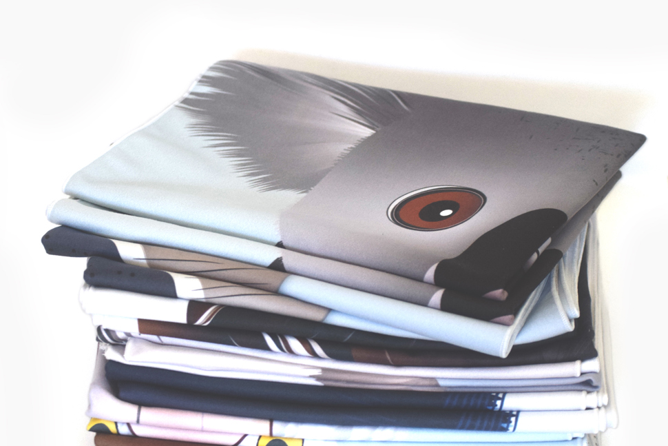 Tea Towels - made rom recycled plastic water bottles and fabric off cuts