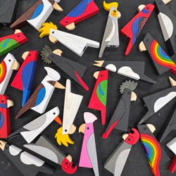 Abstract Aussie Birds