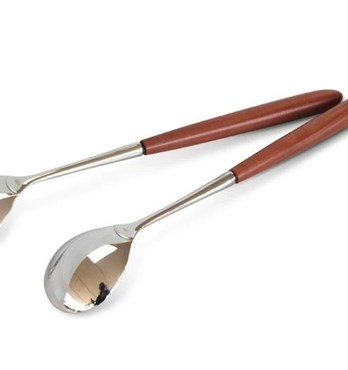 Stafford Redgum and Stainless Steel Salad Servers Image