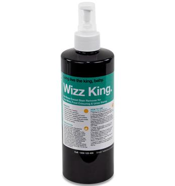 Wizz King - Red Wine, Coffee, Tea, Urine, Dye & Colour Stain Remover With Powerful Odour Destroyer Image