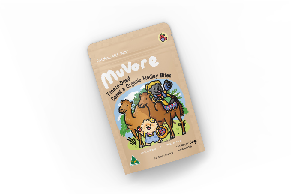 Freeze Dried Camel & Organic Medley Bites