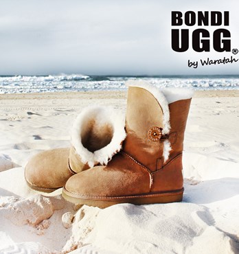 BONDI UGG - Short Button Sheepskin Boots Image