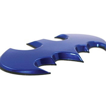 Fan Emblems Batman 3D Car Badge - 1989 Batwing Logo (Blue Chrome) Image