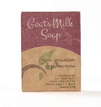 Goat's Milk Soap- Rose Geranium & Palmarosa Image