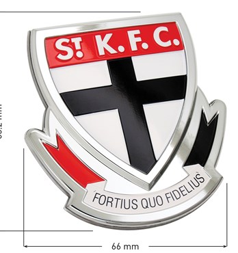 Fan Emblems St. Kilda Saints 3D Chrome AFL Supporter Badge Image