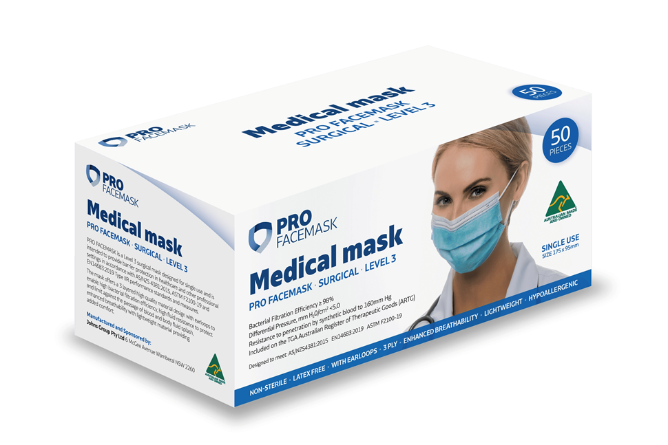 PRO FACEMASK -  Medical/Surgical Level 3 
