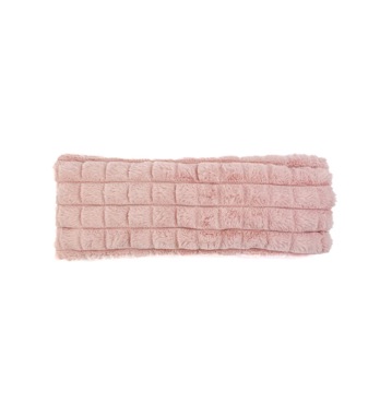 Pink Grid Plush Wheat Heat Bag Image