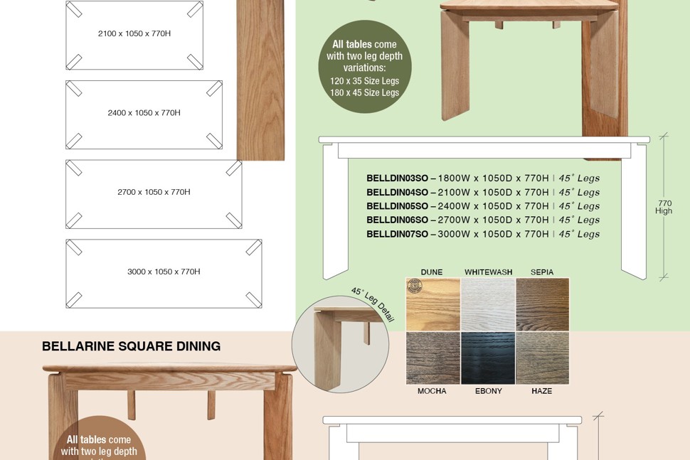 Bellarine - SO timber collection (independent furniture stores)