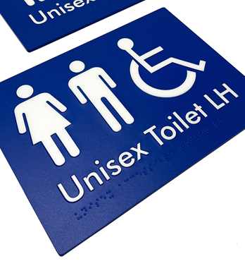Braille Tactile Signs for Public Bathrooms, Change Rooms & Accessible Spaces Image