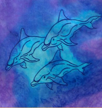 Dolphin Silk Scarves Image