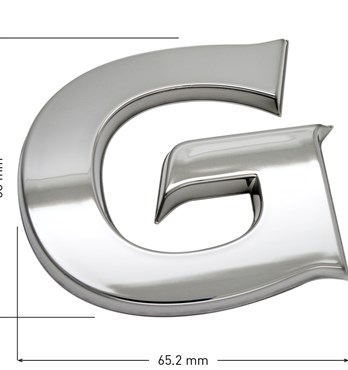 Fan Emblems Geelong G 3D Chrome AFL Supporter Badge Image