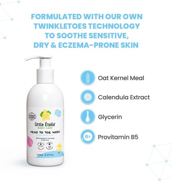 Little Étoile Baby Care Head To Toe Wash For Dry & Sensitive Skin (0+ months) Image