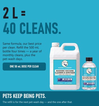 Aussie Furbaby Washing Machine Cleaner and Sanitiser Image