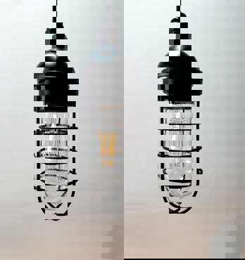 The Atomic Industrial Caged Cord Pendant Image