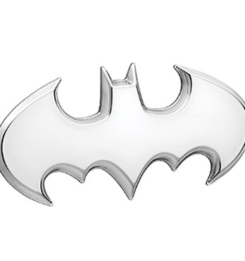 Fan Emblems Batman 3D Car Badge - 1989 Batwing Logo (Satin Chrome) Image