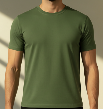 Plain T-shirt Man Image