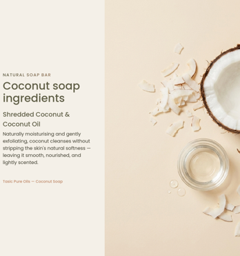 Shredded Coconut Soap Image