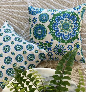Screen Printed Linen Cushions Image