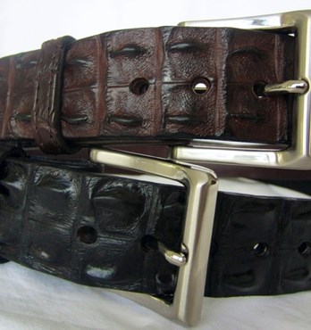 Crocodile Leather Belt Image