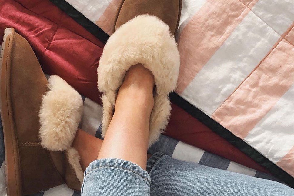 Platinum Collection Sheepskin Slippers