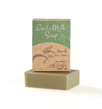 Goat's Milk Soap- Nutmeg, Clove & Tea Tree Image
