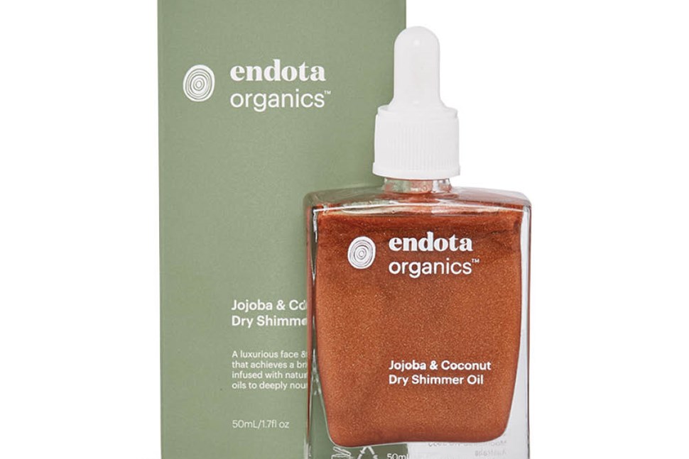 endota spa Organics Jojoba & Coconut Dry Shimmer oil 50ml 