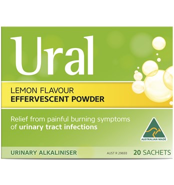 Ural Effervescent Powder Sachets Lemon 20’s Image