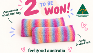 The Grain Shop Microwavable Wheat Heat Bag - Candy Gradient Knit